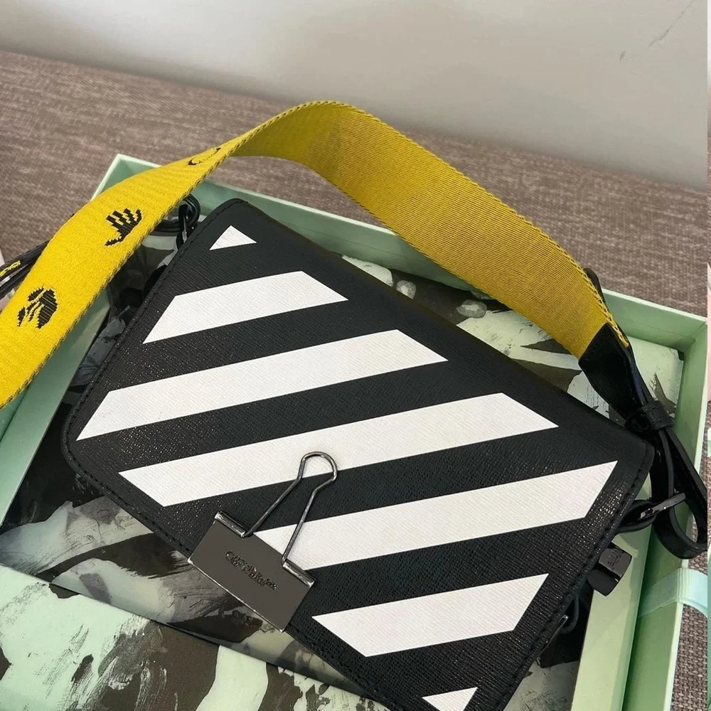 Off white Diagonal Flap Bag - Picture 3 of 7